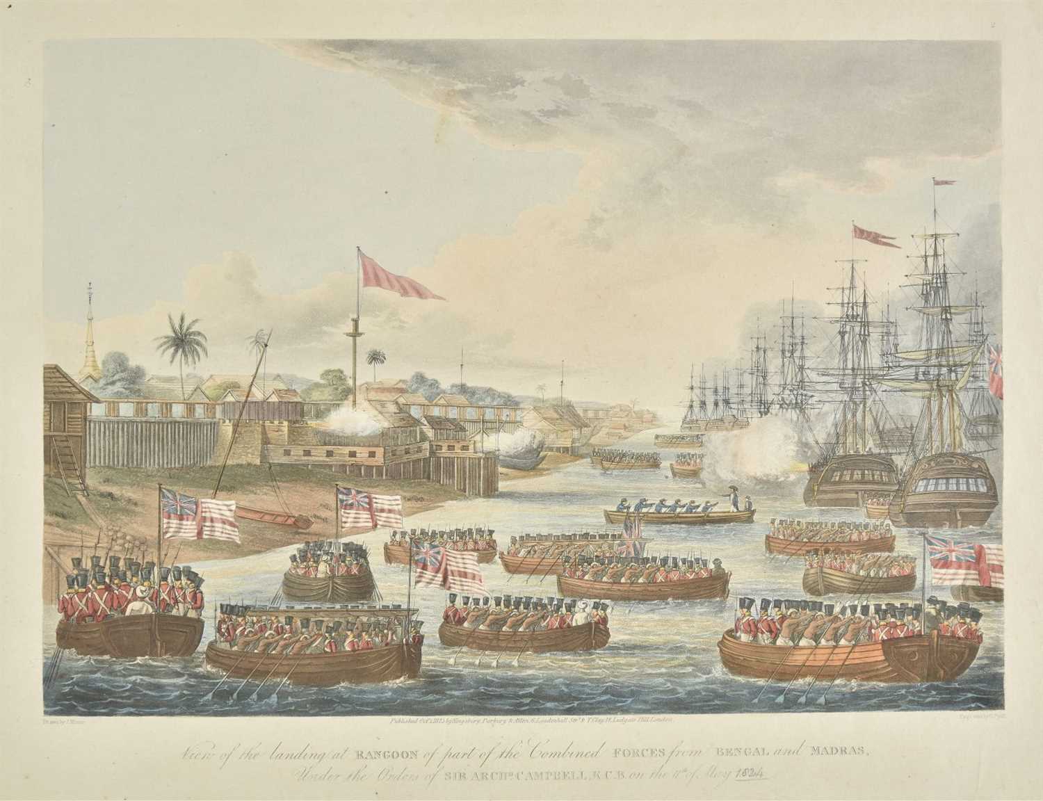 Lot 233 - Moore (Lieut. Joseph). Views of Rangoon, circa 1826