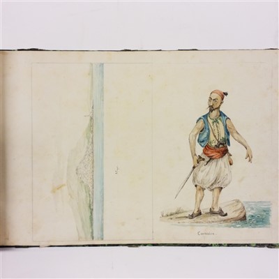 Lot 63 - South America. 'Souvenir pour Mr. Pico', album of watercolours, c.1845-50