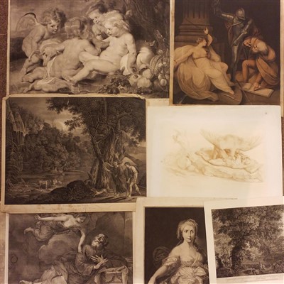 Lot 210 - Classical engravings. A collection of approximately forty-five prints, mostly 18th century