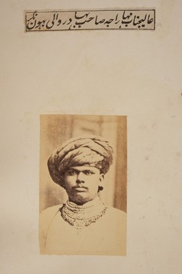 Lot 361 - India. Photographs of Indian rulers [Muraqqa' Jahan Numa], c.1880