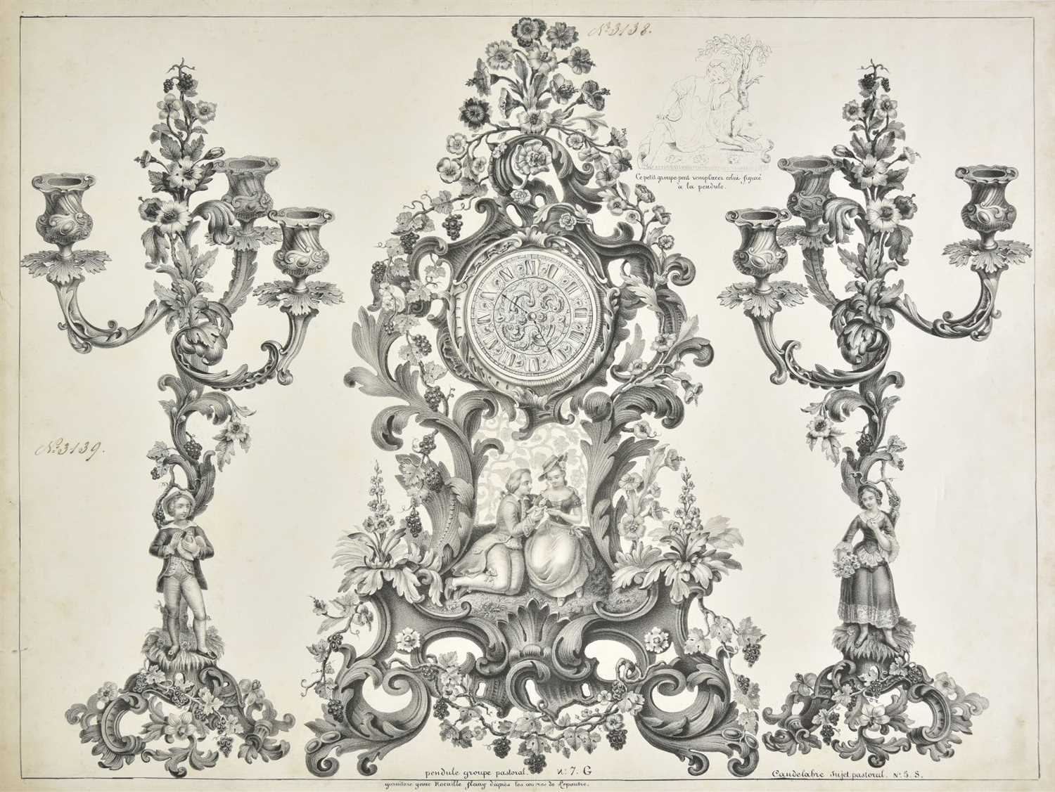 First Clock Designs Lot 211 - Clock Designs. A collection of fifteen