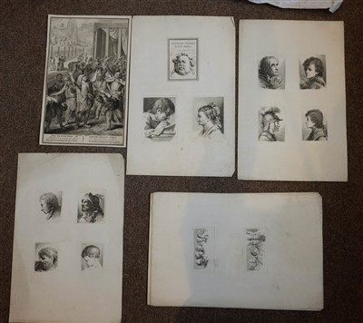 Lot 237 - Prints & engravings. A mixed collection of approximately 110 prints, mostly 18th century