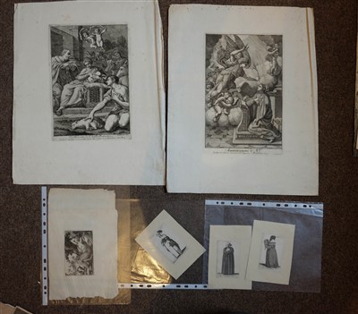 Lot 237 - Prints & engravings. A mixed collection of approximately 110 prints, mostly 18th century