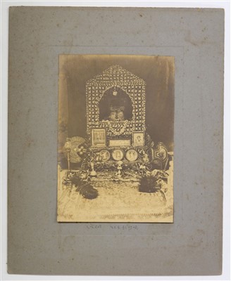 Lot 33 - India. A group of three cabinet cards of Hindu priests, c. 1890s