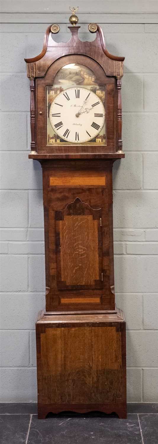 Lot 128 - Clock. A Victorian longcase clock by C Bowton, Helmsley