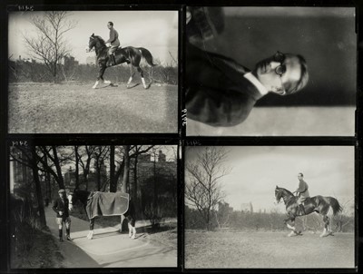 Lot 242 - Munkacsi (Martin, 1896-1963). 13 contact prints on four sheets, circa 1940s, printed circa 1960