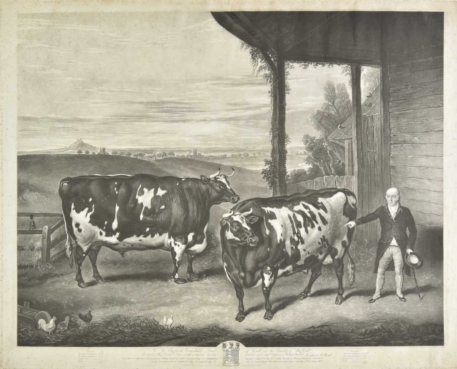 Lot 183 - Turner (Charles). Two Durham Oxen..., 1828
