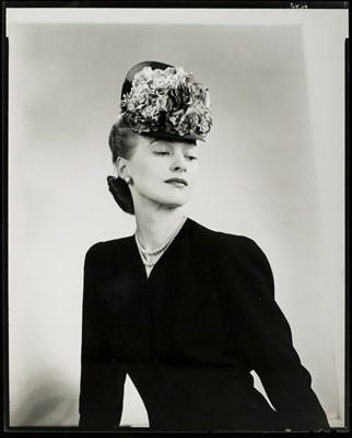 Lot 262 - Munkacsi (Martin, 1896-1963). Five fashion contact prints on five sheets, c. 1940s, printed c. 1960