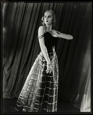 Lot 266 - Munkacsi (Martin). Three fashion contact prints on three sheets, c. 1940s, printed c. 1960