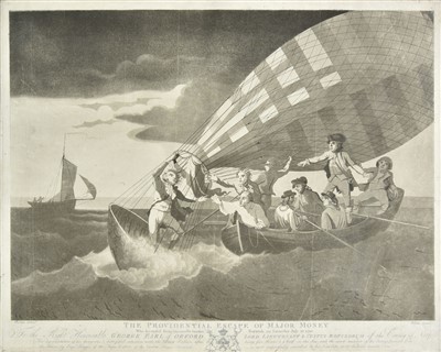 Lot 205 - William Walker (1725-1793), Ballooning, circa 1785