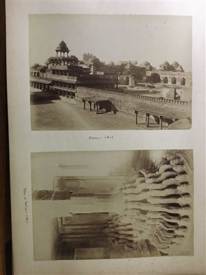 Lot 143 - India & Burma. An album of 43 mounted photographs, late 19th and early 20th century