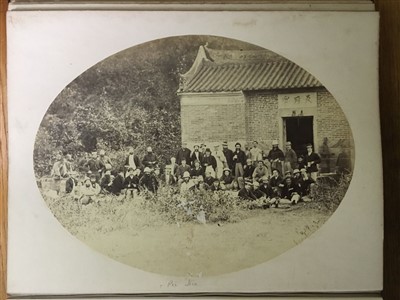 Lot 41 - Hong Kong. An album containing 32 mounted albumen prints, c. 1870s