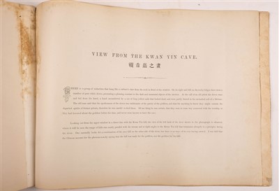 Lot 38 - Thomson (John). Views on the North River, 1st edition, Hongkong: Noronha & Sons, Printers, 1870
