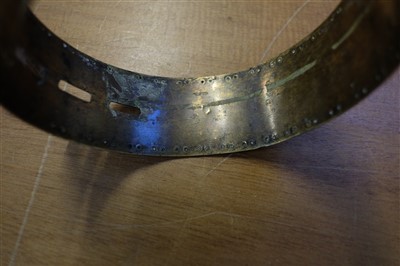 Lot 56 - Dog collar. A Victorian brass dog collar