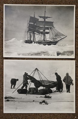 Lot 181 - Antarctica. Ponting (Herbert George). Nine photographs of the British Antarctic Expedition 1910-1913