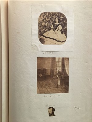 Lot 43 - China & India. A photographic scrap album relating to the Dods family in the Far East, c. 1860-1880s
