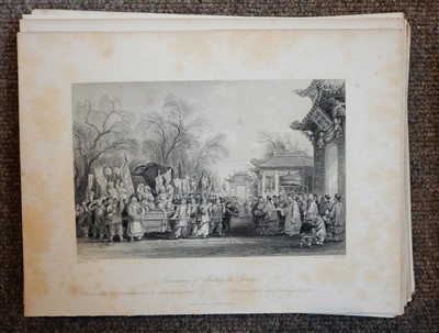 Lot 209 - China. Allom (Thomas), A collection of approximately 250 prints, circa 1840