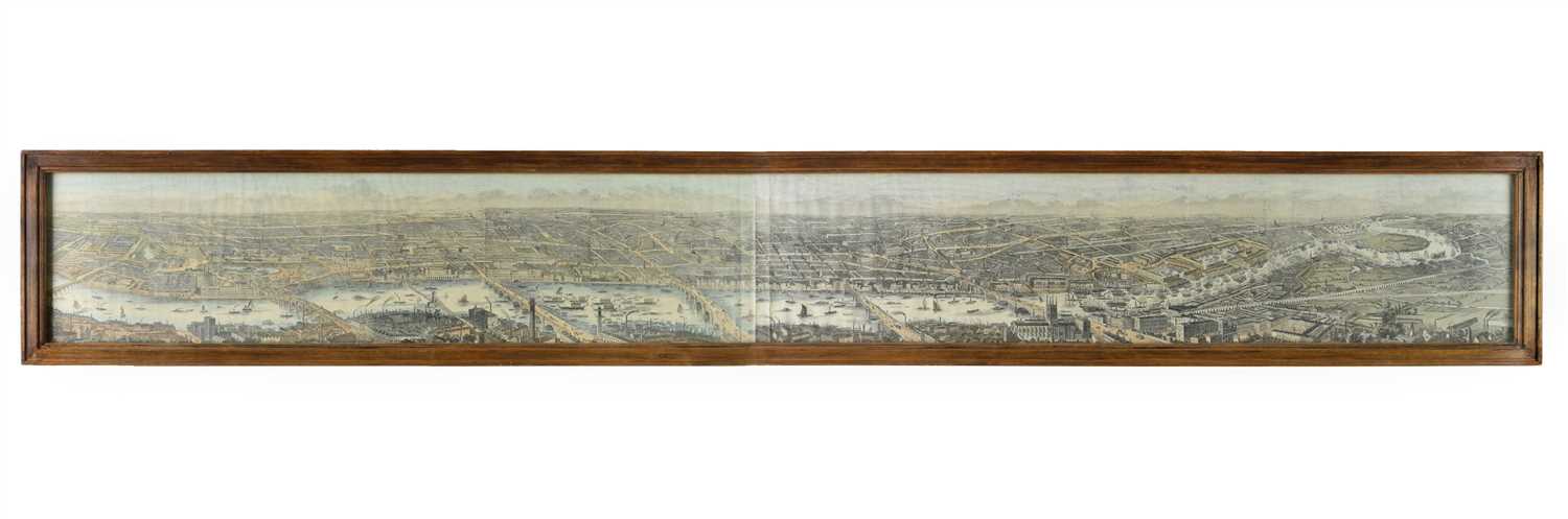 Lot 225 - Illustrated London News. Panorama of London and the Thames, 1845