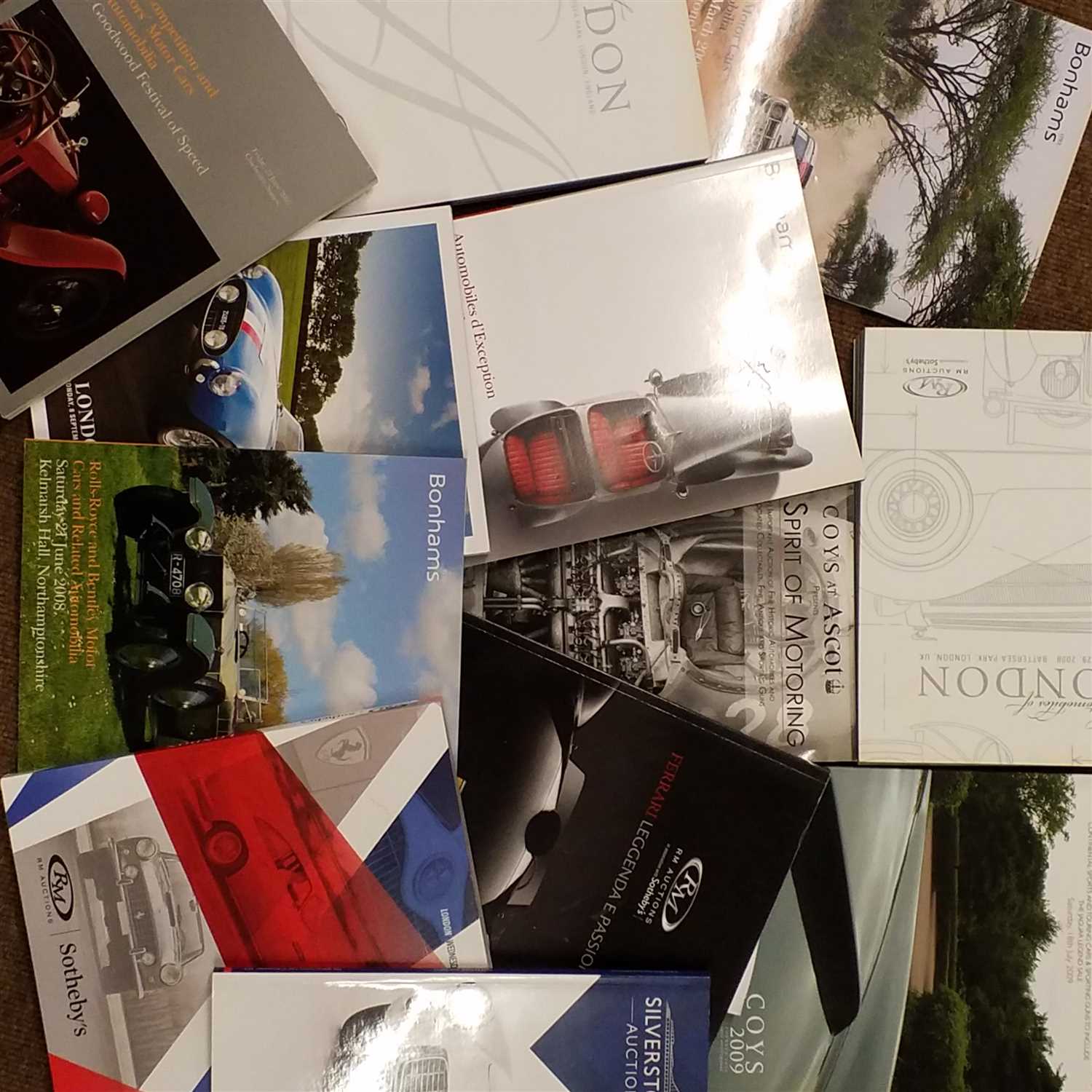Lot 376 - Motoring. A collection of modern motor auction catalogues & engineering reference