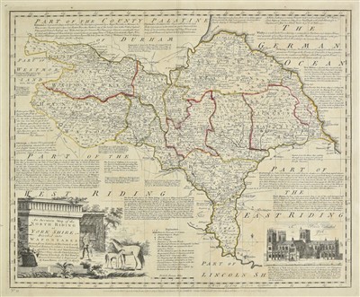 Lot 154 - Yorkshire. Bowen (Emanuel), An Accurate map of the North Riding..., 1777
