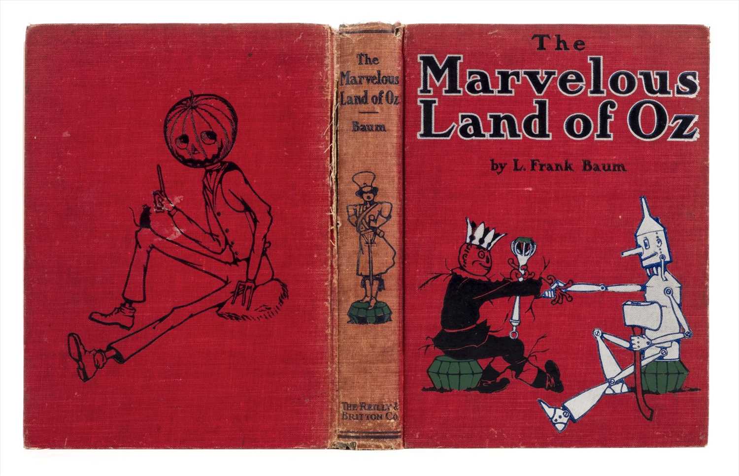 Lot 597 - Baum (L. Frank). The Marvelous Land of Oz, 1st edition, 1st state, Chicago., 1904