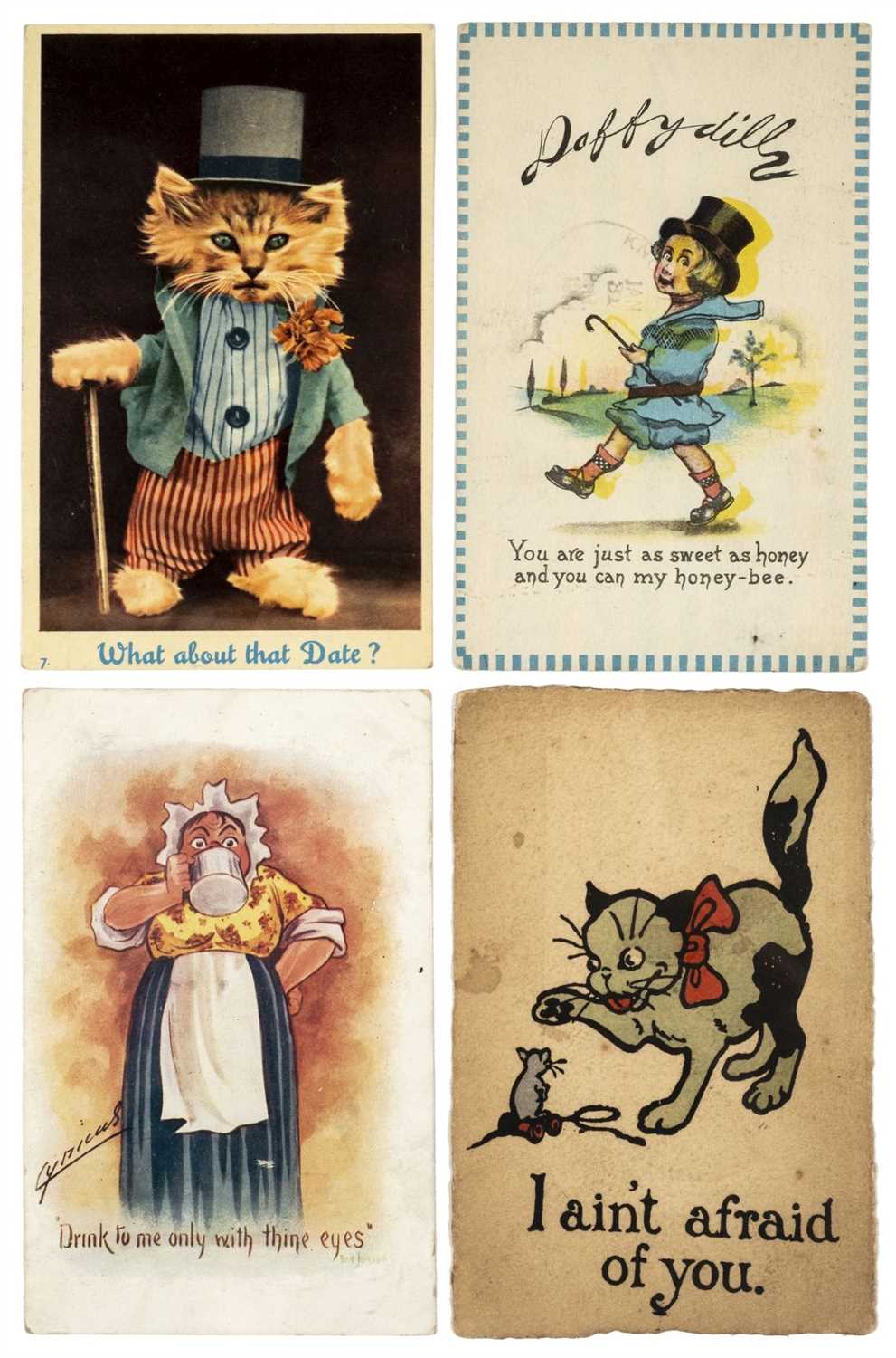 Lot 280 - Postcards. A group of approximately 900 assorted postcards, early to mid 20th century