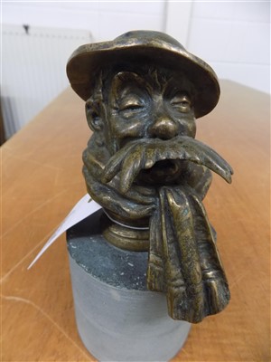 Lot 175 - Bairnsfather (Bruce, 1887-1959). A bronze "Old Bill" car mascot