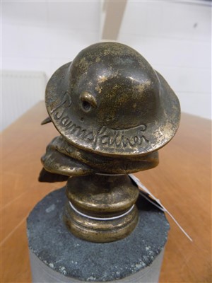 Lot 175 - Bairnsfather (Bruce, 1887-1959). A bronze "Old Bill" car mascot