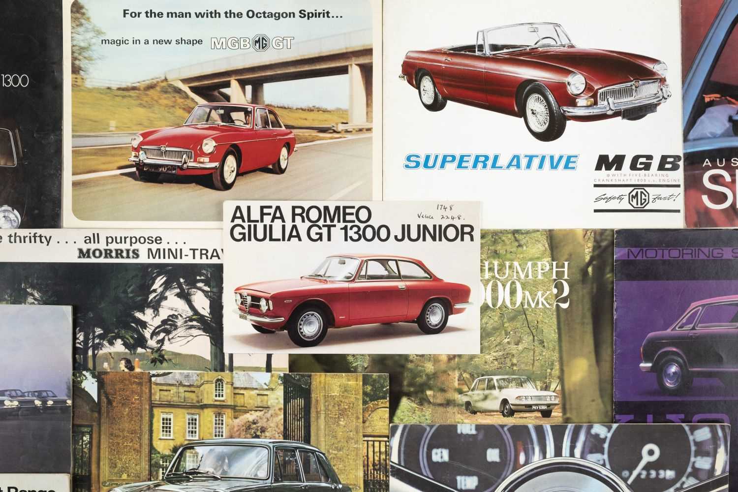 Lot 19 - Motoring Brochures. A collection of approximately 25 car brochures, 1960s & 1970s