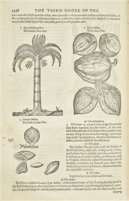 Lot 209 - Gerard (John). [The Herball or Generall Historie of Plantes, 1st edition, 1597]