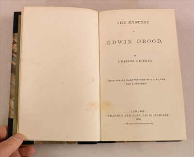 Lot 528 - Dickens (Charles). The Mystery of Edwin Drood, 1st edition, 1870, association copy