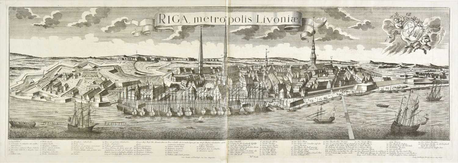 Lot 103 - Probst (George Balthasar), Riga Metropolis Livoniae, 1754