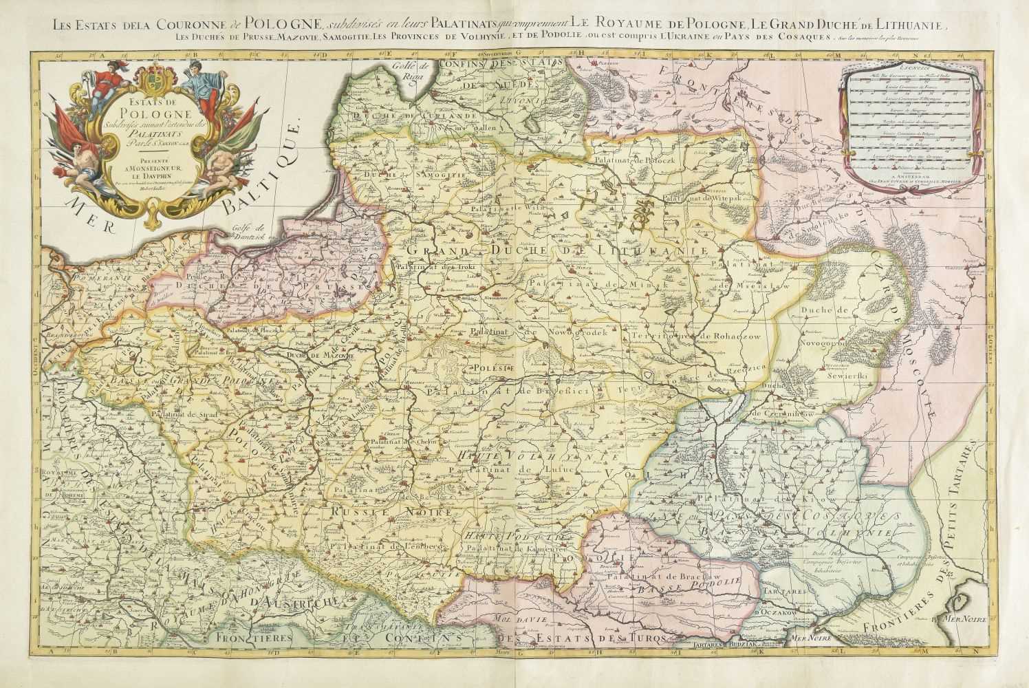 Lot 100 - Poland. Jaillot (Alexis-Hubert), Les Estats de la Couronne de Pologne..., circa 1720