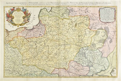 Lot 100 - Poland. Jaillot (Alexis-Hubert), Les Estats de la Couronne de Pologne..., circa 1720