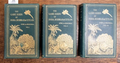 Lot 245 - Hume (Allan). The Game Birds of India, Burmah, and Ceylon, 1st edition, 1879-81