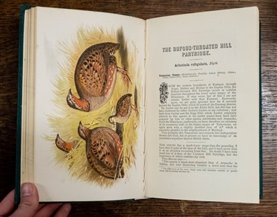 Lot 245 - Hume (Allan). The Game Birds of India, Burmah, and Ceylon, 1st edition, 1879-81