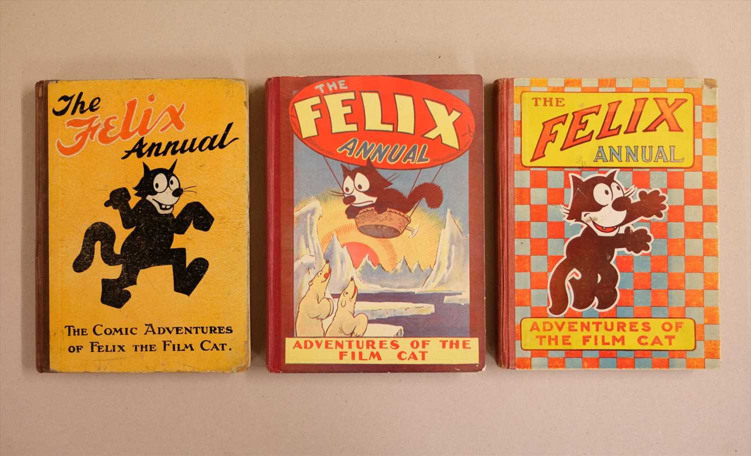 Lot 614 - Felix Annuals. The Felix Annual: Picture Stories of the Famous Film Cat, 1924, 1926, and 1928
