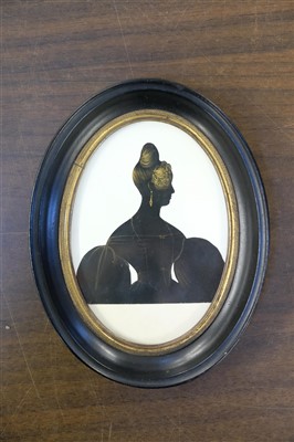 Lot 266 - Silhouette. Oval
Portrait of Harriet Ray (1807-1897), circa 1830s