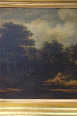 Lot 213 - Ruysdael (Salomon, 1602 - 1670). Landscape with figures by a pool
