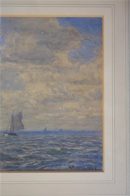 Lot 311 - Moore (Henry, 1831-1895). Sailing Boats off the coast on a breezy day, 1887