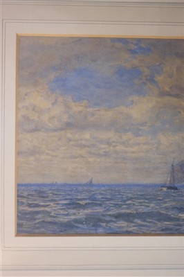 Lot 311 - Moore (Henry, 1831-1895). Sailing Boats off the coast on a breezy day, 1887