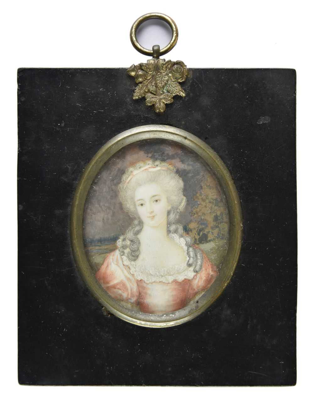 Lot 263 - Miniature. Portrait of Madame de Montesson, early 19th century