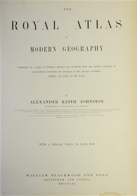 Lot 155 - Johnston (Alexander Keith). The Royal Atlas of Modern Geography, 1861