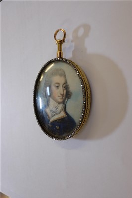 Lot 259 - Miniature. Portrait of a Naval Officer, circa 1790