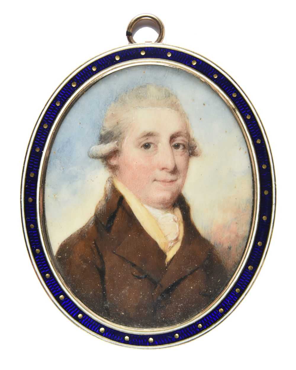 Lot 258 - Miniature. Portrait of a Gentleman, circa 1790