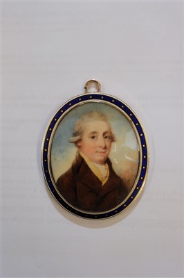 Lot 258 - Miniature. Portrait of a Gentleman, circa 1790