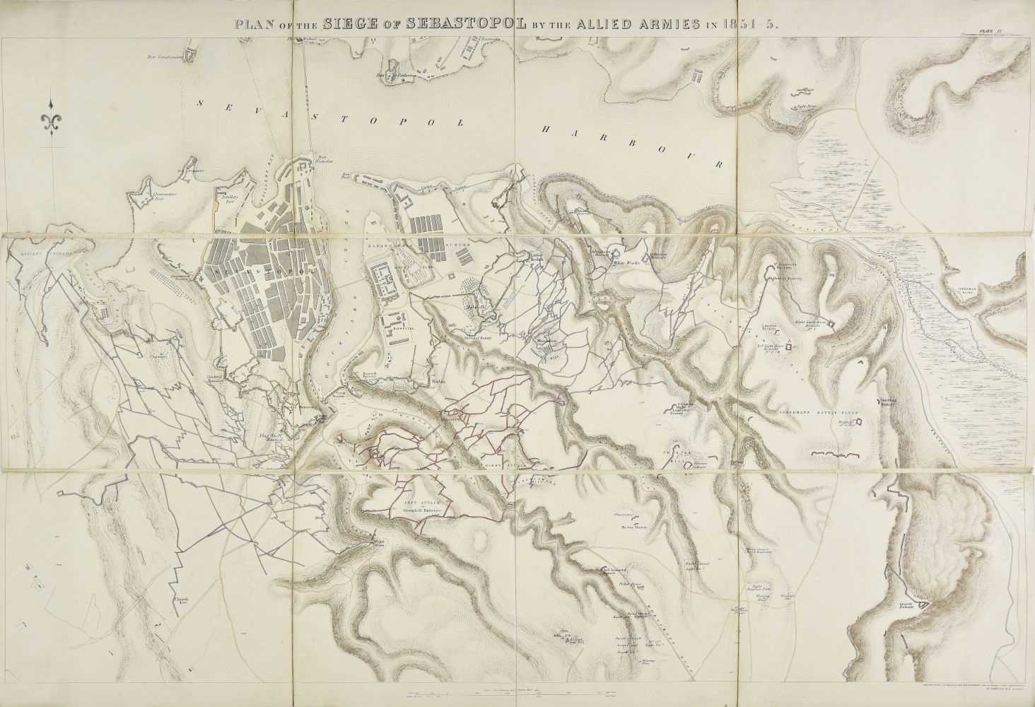 Lot 30 - Crimean War. Plans of the Siege of Sebastopol, 1862