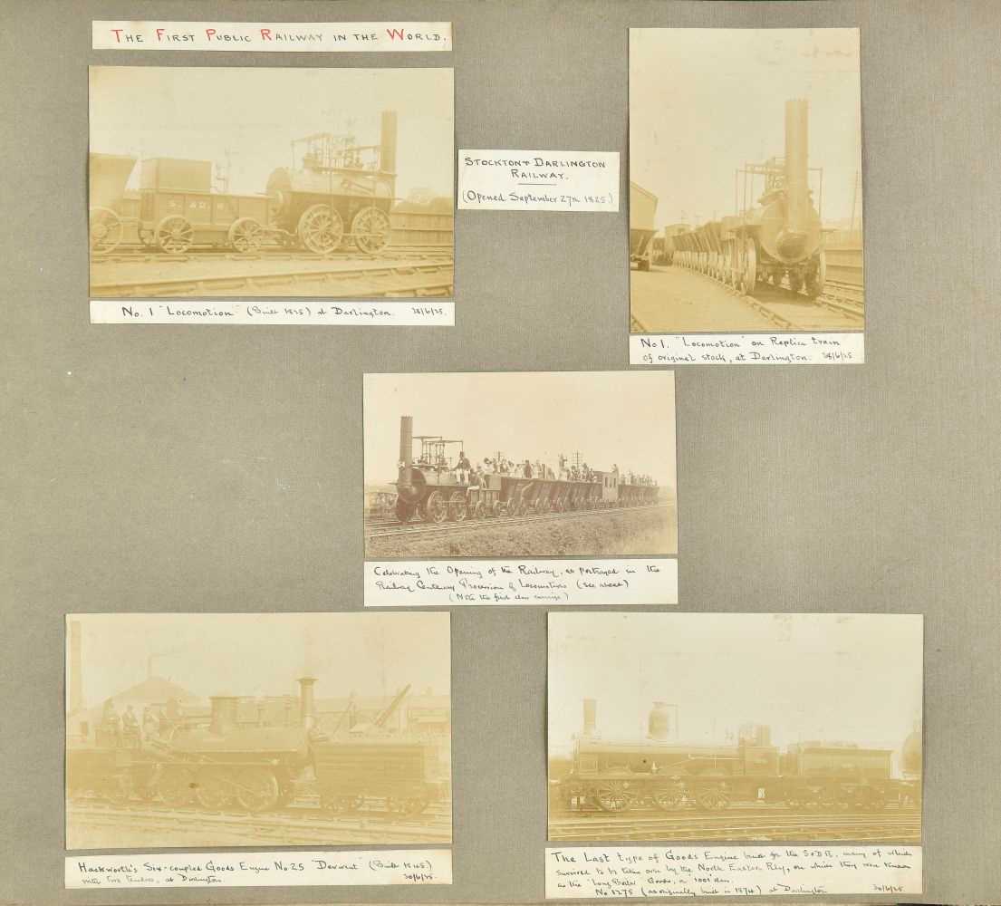 Lot 412 - Railway photographs. Railway Centenary 1825-1925 photograph album