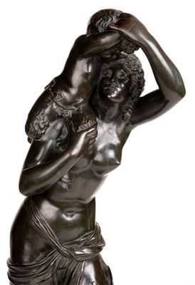 Lot 321 - Clodian (1738-1814). Woman and Satyr, bronze