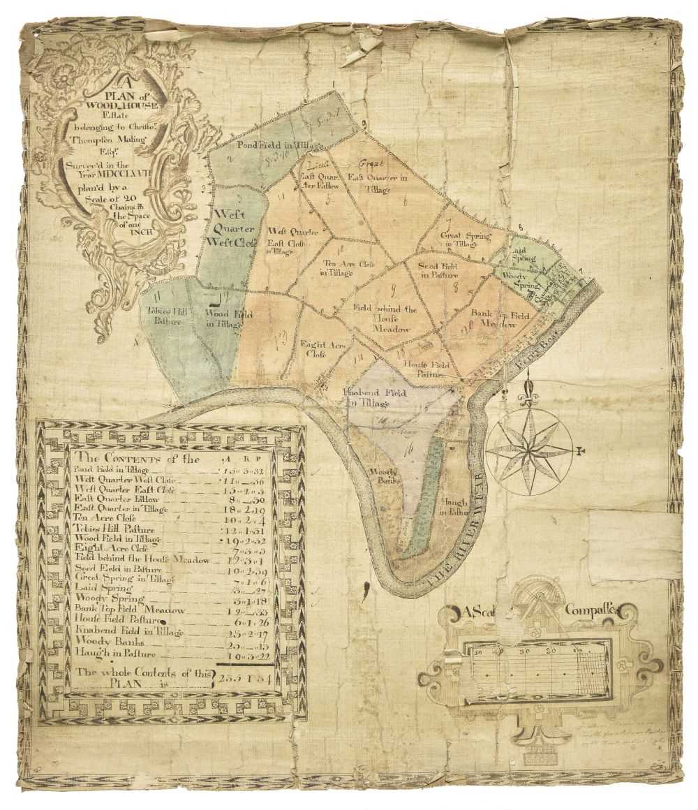 Lot 43 - Estate Plan, Plan of Woodhouse, 1767